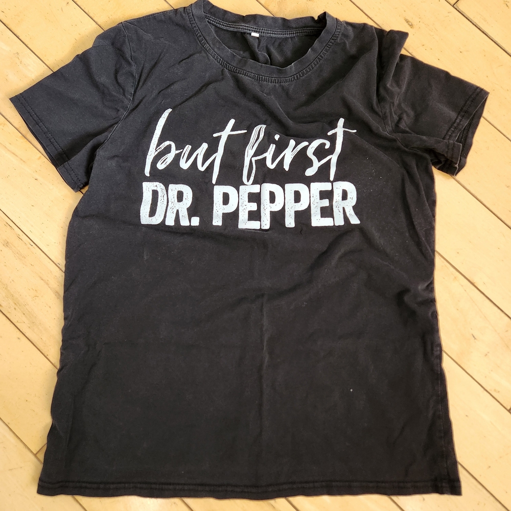 Black Dr. Pepper Graphic T-Shirt